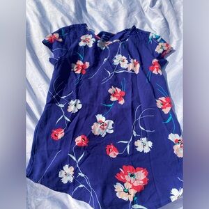 van heusen purple floral shirt